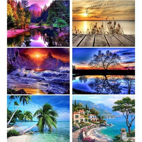 Best Sales DIY Diamond Painting Full Round or Square Rhinestone Mosaic Diamante Embroidery Cross Stitch Kits Wall Art Gift