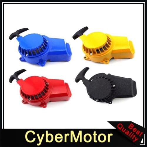 Aluminum Pull Starter Recoil For 2 Stroke 47cc 49cc Engine Minimoto Pocket Bike Mini Moto Dirt Kids ATV Crosser