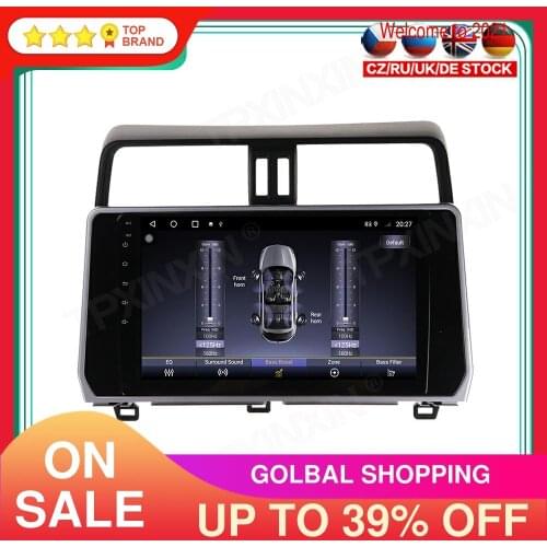 6+128G Android 10.0 For Toyota Prado 2018-2019 Car Multimedia Player GPS Navigation Headunit Radio Audio Stereo Tape Recorder