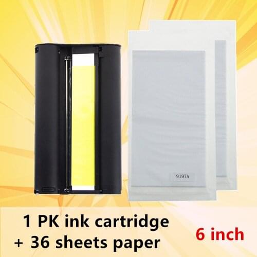 Color Ink and Paper Set for Canon Selphy Compact Photo Printer CP1200 CP1300 CP910 CP900 KP 108IN KP-36IN Cartridge