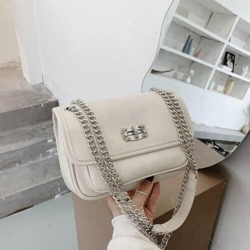 Chain Designer Branded Mini PU Leather Crossbody Bags For Women 2020 Shoulder Handbags Female Travel Trending Hand Bag
