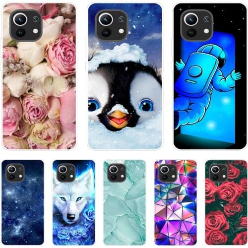 For xiaomi Mi 11 | Mi 11 Lite 5G | Mi 11i | Mi11 Lite 4G Case Silicon TPU Back Phone Cover For xiaomi11 i 11Lite Xiomi Mi11Lite