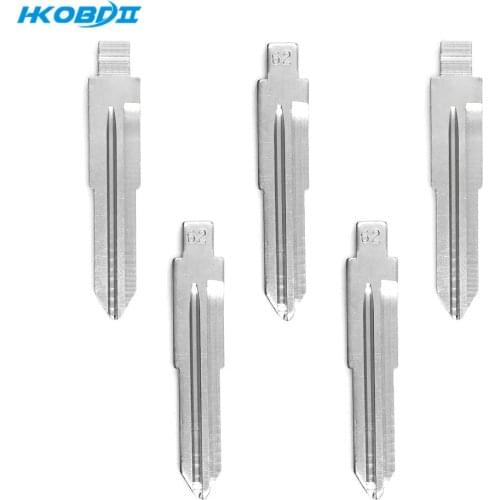 HKOBDII#62 for Mitsubishi (left) for Ben Metal Blank Uncut Flip KD Remote Key Blade
