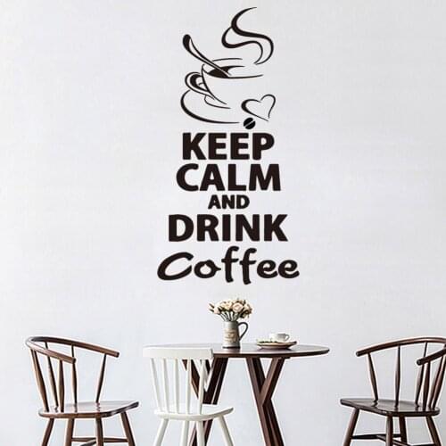 Coffee Quotes Home Decor Modern Acrylic Decoration For Kitchen Decor Diy Pvc Coffee Shop Decoration Accessories