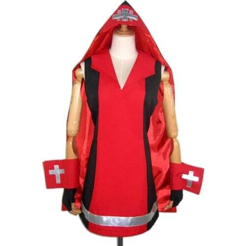 Guilty Gear Bridget Red Cosplay Costume E001