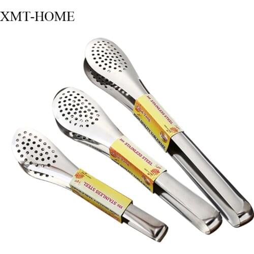 XMT-HOME Food clips kitchen tongs for BBQ spaghetti pasta noodle bread clamp 7/8/12inch 1pc