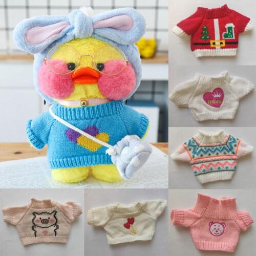 Doll sweater stuffed toy sweater fit for about 30 cm hyaluronic acid duck rabbit bear pig Doll clothes