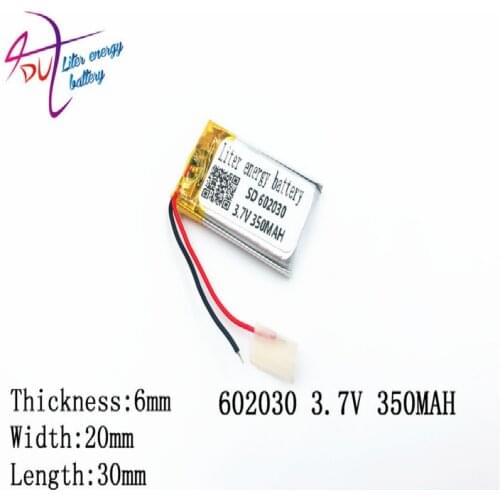 Best battery brandpolymer lithium 602030, 062030 350mah point read recorder pen wholesale CE FCC ROHS MSDS atte