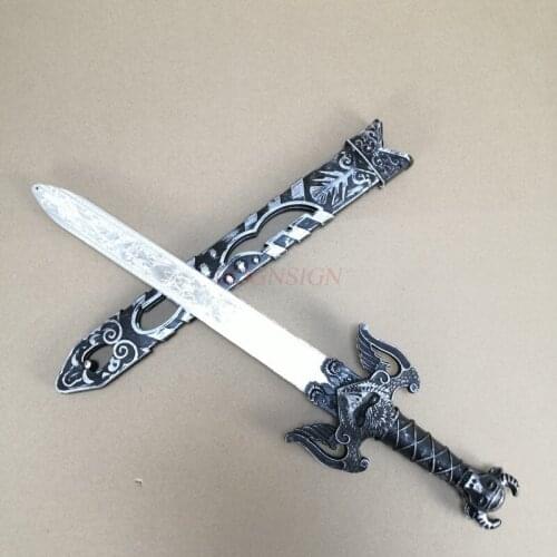 Sword for children Plastic Toys silver Sword Eagle Head A Weapon Weapons Character Dress Accessories Simulation 8-11 Years