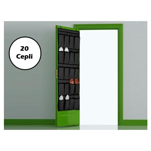 Tamit Rope 20 Pocket Door Back Multi-Purpose Organizer-Black