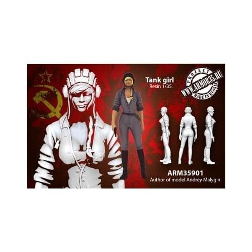 1/35 WW2 Soviet tank female WWII Resin Model Kit figure Free Shipping