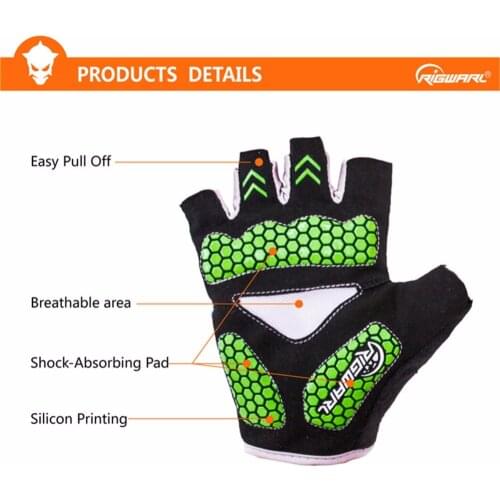 Half finger men and women summer motorcycles, bicycles, all kinds of sports gloves. Non-slip, shock absorption, and breathable