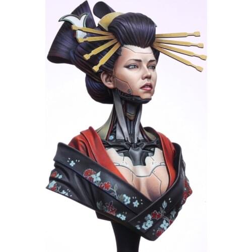 New Unassembled 1/10 queen Mechanical girl bust Resin Kit DIY Toys Unpainted resin model