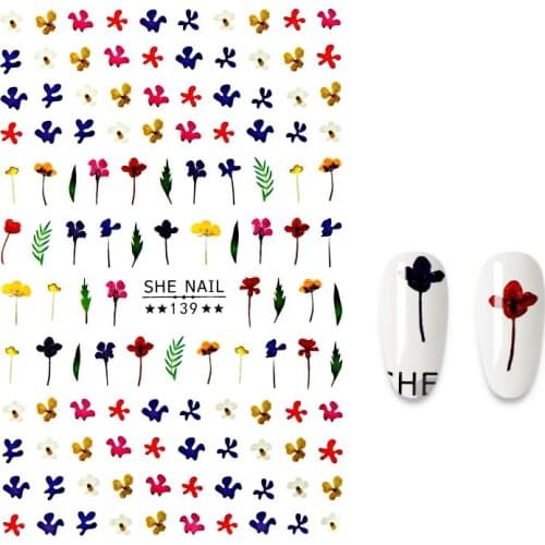 The New 3D Stickers for Nails Nail Sticker Foil Adhesive Decals Nail Art Decorations Manicure Stickers