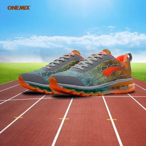 ONEMIX Max Air Cushion Stability Men Sneakers Outdoor Athletic Lightable Breathable Mesh Shoes Sport Plus Size Jogging Shoes