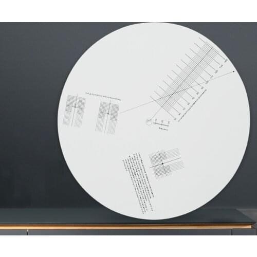 Anti-sliding LP Vinyl Record Pickup Calibration Plate Distance Gauge Protractor Adjustment Tool Ruler for Turntable Accessories