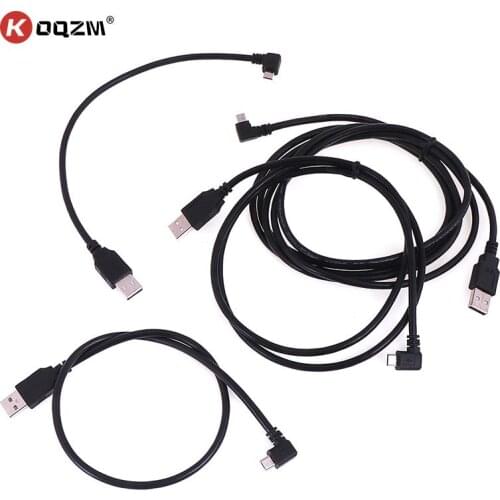 0.5/1.5M right angle micro usb charger cable for microsoft surface Charger Cable Converter 90 Degree Adapter