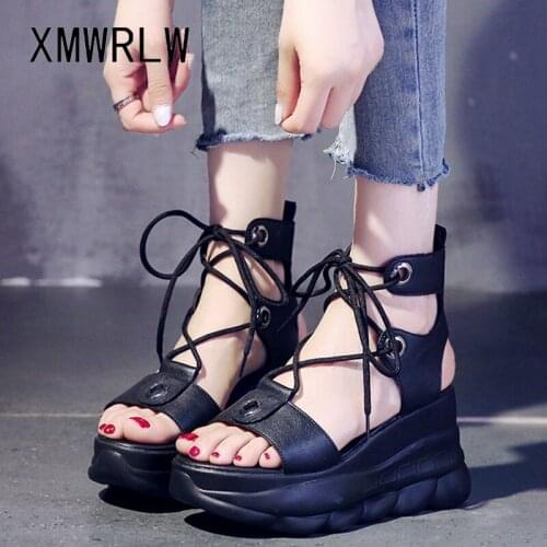 XMWRLW Gladiator Sandals Women Summer Shoes Fashion Ankle Strap Women High Heels Shoes Ladies Sandals 2020 Summer Woman Shoe