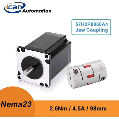 ICAN DC Stepper Motor 2.6Nm 4.5A Shaft Adapter Flexible Coupling For Steper Motor