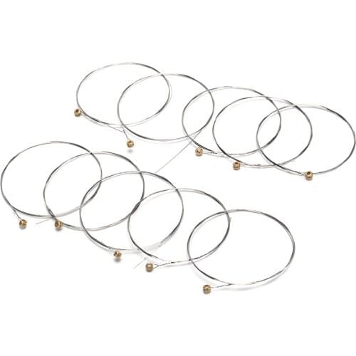 IRIN 10 Pcs 1 set Guitar Strings Stainless Steel Acoustic Guitar String String 0.30mm A206S-1