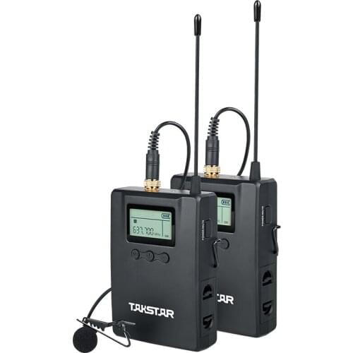Takstar SGC-200W UHF Wireless Camera Microphone for news interview, video recording, and suitable for camera/DSLR/cell phone