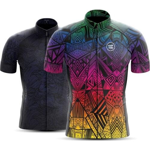 Kapvoe New Mens Triathlon Short Sleeve Cycling Jersey Sets Skinsuit Summer Breathable Bicycle Clothing Mountain Bike Bib Shorts