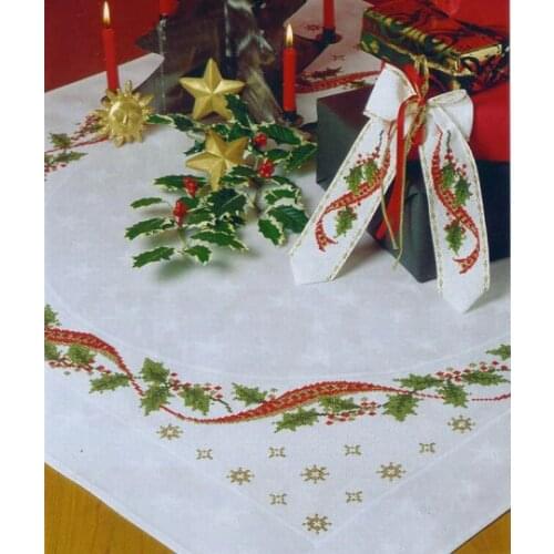 Top Quality lovely counted cross stitch kit placemat christmas decorate ornament Holiday Wreath