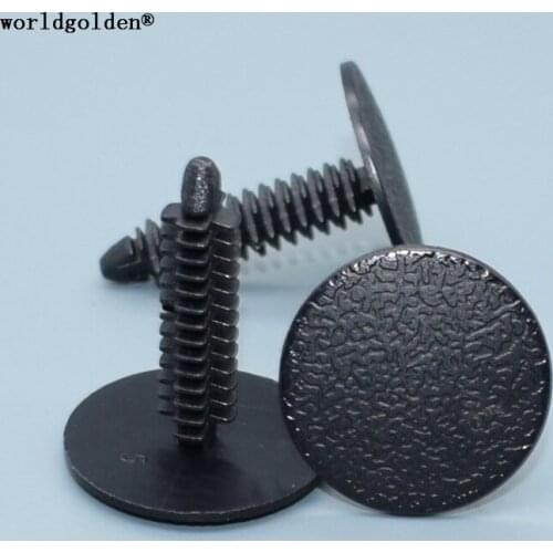 Worldgolden 100pcs auto fasteners Trim Panel Retainer for Toyota#90467-06177(9046706177)