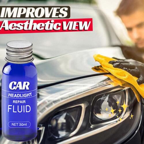 10/30/50ML Car Headlight Liquid Repair Anti-Scratch and Maintenance Repair Headlight Polishing Car Lens Cleaner Restoration Wash