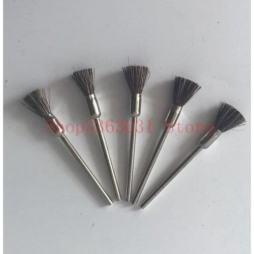 100PCS/BAG Brown Bristle Wheels Brush Buffing Polishing Brush Wheel for Dremel accessories