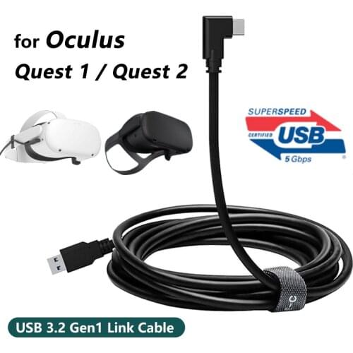 16-Feet 5M For Oculus Link Cable USB 3.2 Gen 1 Type C for Oculus Quest 2 Link Steam VR Accessories