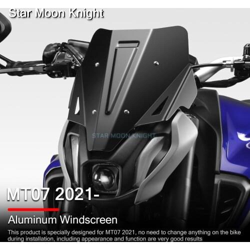 Motorcycle Accessories Windscreen Windshield Wind Shield Deflector Fit For YAMAHA MT07 MT-07 MT 07 2021 - MT - 07
