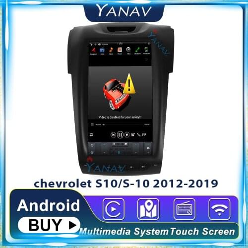 2 DIN android car radio player For-chevrolet S10/S-10 2012-2019 GPS multimedia navigation auto radio vertical screen DVD player