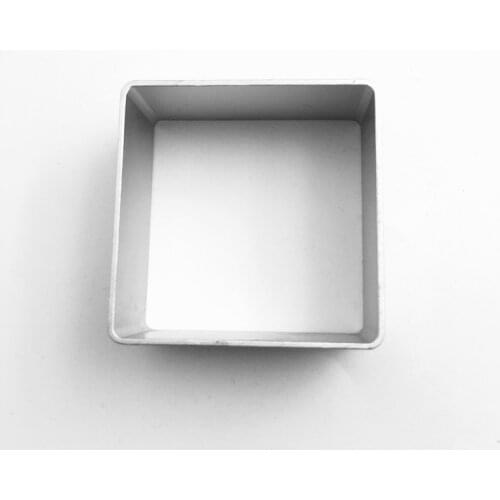 Free Shipping Aluminium Alloy Cookie Cutter Mold Square Shape Cake Mould Pastry Decorator