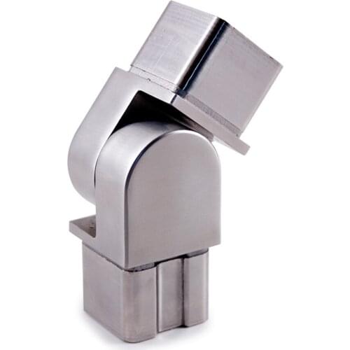 Freeshipping SUS 316L E4743 Pivotable Connector Fitting For Square Railing for 40mm Pipe