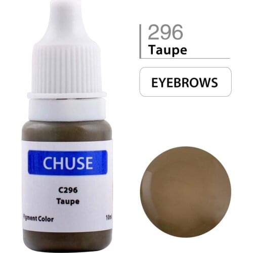 Chuse Permanent Makeup Tattoo Ink Pigment Micro Pigment Color for Eyebrow & Eyebrow Shaded Cosmetic Taupe tattooing C296 inks