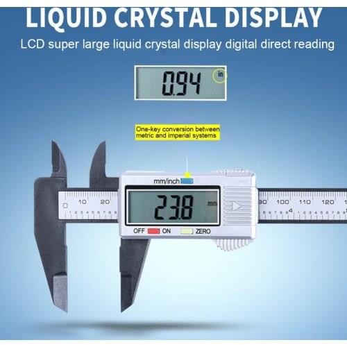 Digital Caliper Levels 6 Inch Instruments 0-150mm Micrometer Electronic Digital Vernier Caliper Woodworking Tools