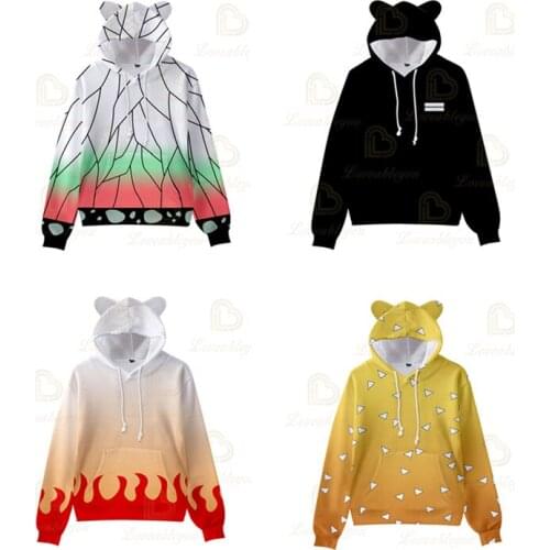 Hot 2021 Autumn Winter Children Hoodies Cat Ears Cute Casual Kpop Harajuku Streetwear Boy girl Hoodie Sweatshirts