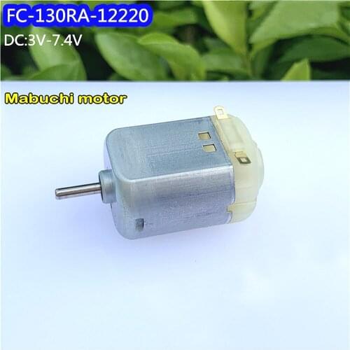 Mabuchi DC 3.0V-7.4V Micro FC-130RA-12220 Carbon Brush Toy Motor 15000rpm Small Fan Motor DIY Model Toy Car Four-wheel Drive