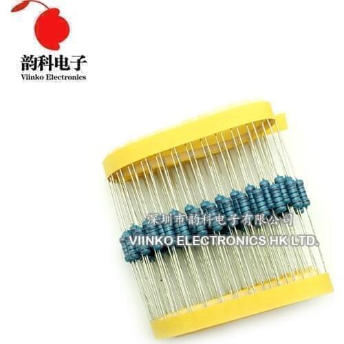 50pcs 1/2W Metal film resistor 1% 150R 160R 180R 200R 220R 240R 270R 300R 330R 360R 150 160 180 200 220 240 270 300 330 360 ohm