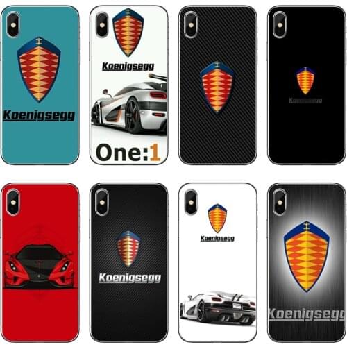 Soft Transparent Phone Case For Huawei P30 P20 Pro P10 P9 P8 Lite Y5 Y6 Y7 Y9 P Smart Plus 2018 2019 koenigsegg logo car