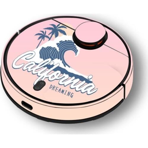 Provide Customized Coconut Tree Sticker Decal for xiaomi Robot Mijia Robotic Styj02ym Mop Pro Vacuum Cleaner Skin Spare Parts