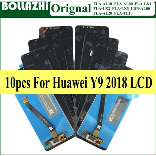 Wholesale 5.93'' LCD For Huawei Y9 2018 LCD Touch Screen Digitizer Assembly FLA L22 LX2 LX1 LX3 Huawei Enjoy 8 Plus With Frame