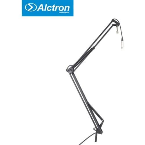 Original Alctron MA601 heavy studio Recording Microphone stand Holder Suspension Boom Scissor Arm Stand with 5m dual XLR cable