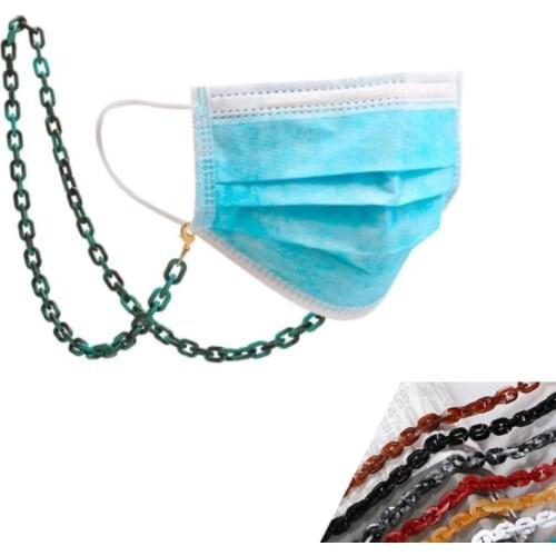 Mask hanging chain glasses chain necklace acrylic resin mask anti slip chain