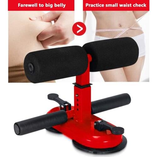 Portable Sit-Ups Assistant Double Suction Cups Bar Abdominal Muscle Training Aid for Arm Shoulder Back Leg Exercise