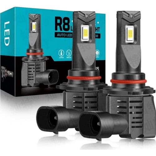 Cross border manufacturer R8 automobile LED headlamp straight plug H11 9005 H4 bulb refitting led fog lamp headlamp