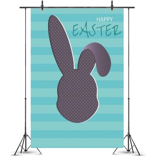 Happy Easter Baby 1st Birthday Table Decor Backdrops Rabbit Shadow Cute Kids Dinner Party Poster Photo Background For Room Decor