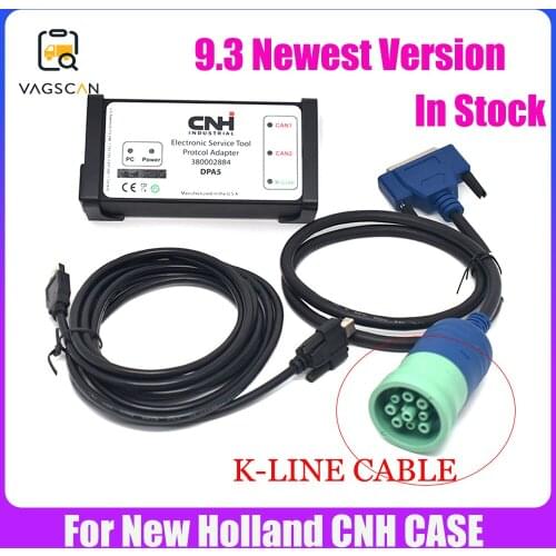 Agriculture Diagnostic for New Holland Electronic Service Tools K-LINE Cable (CNH EST 9.4 Engineering Level)+Activator+unexpire