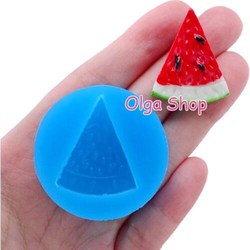 SYL131 24.7mm x 30.5mm Watermelon Silicone Mold Fondant Cake Decoration Candy Resin Clay DIY Candle Soap FOOD SAFE OVEN SAFE